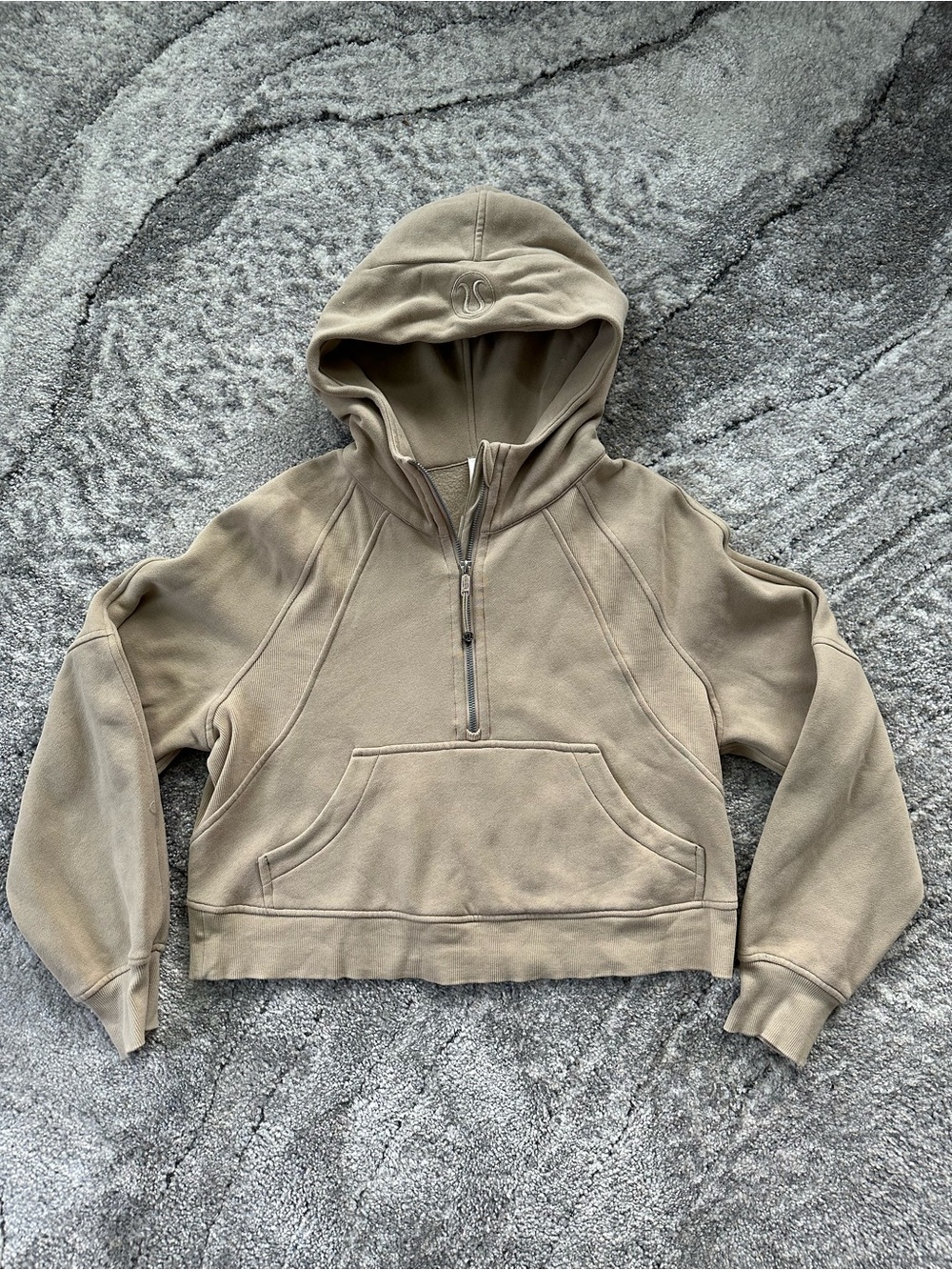 Lululemon scuba quarter-Zip Sweatshirt - Taupe